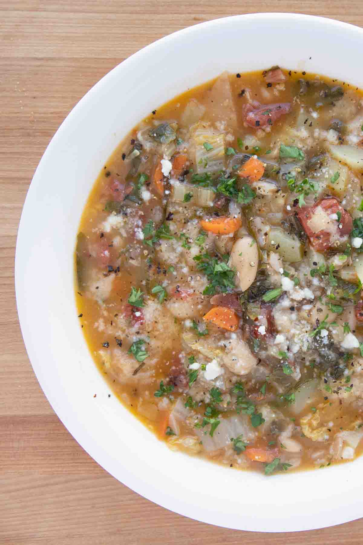Tuscan Bread Soup {Ribollita}-image