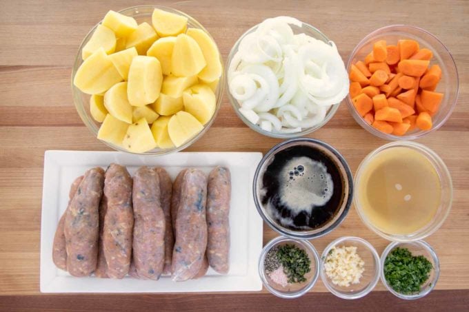 ingredients to make Dublin Coddle