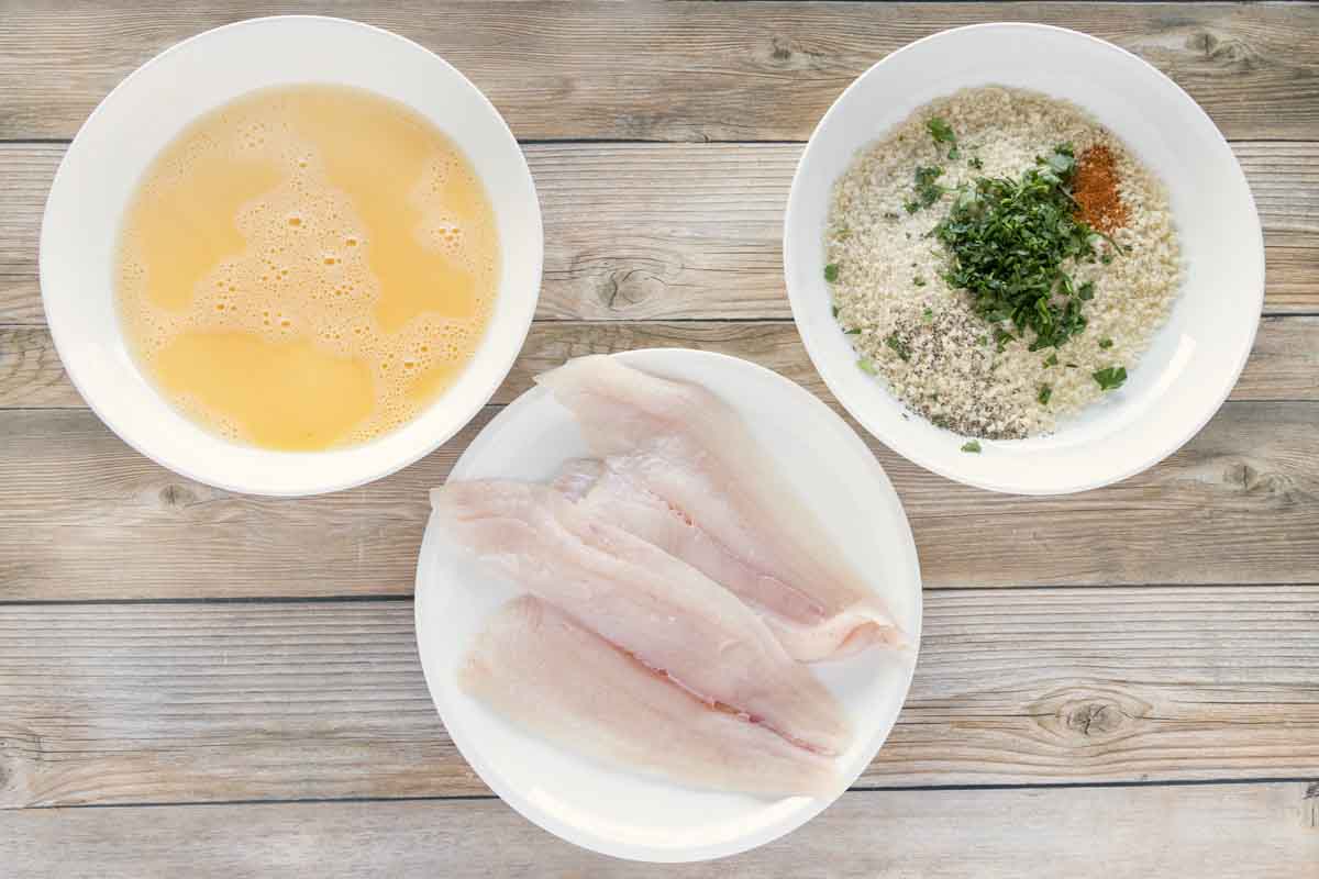 ingredients to make fried flounder