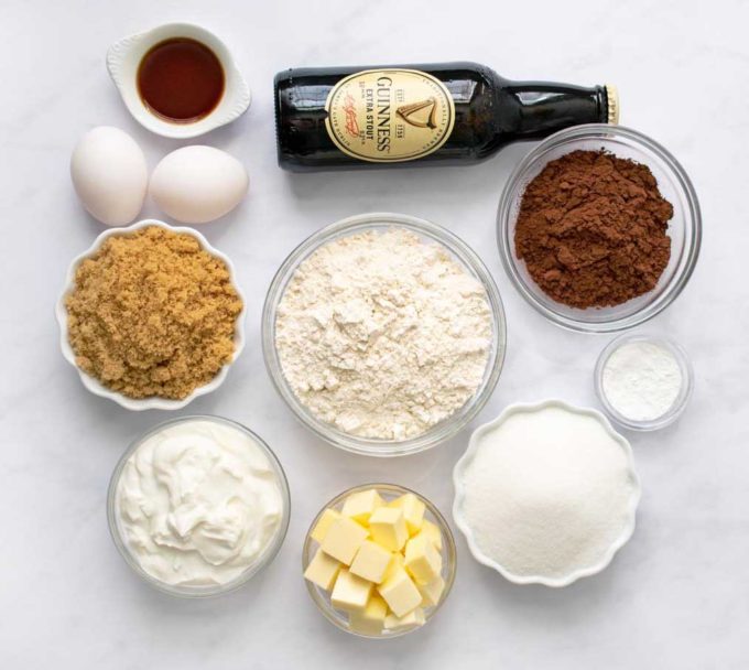 ngredients to make guinness chocolate cake
