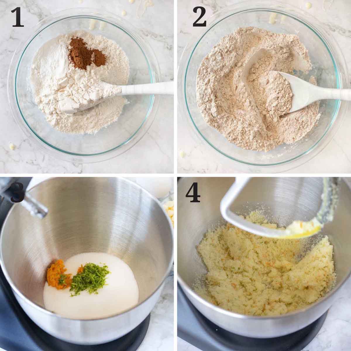 collage showing how to prep recipe.