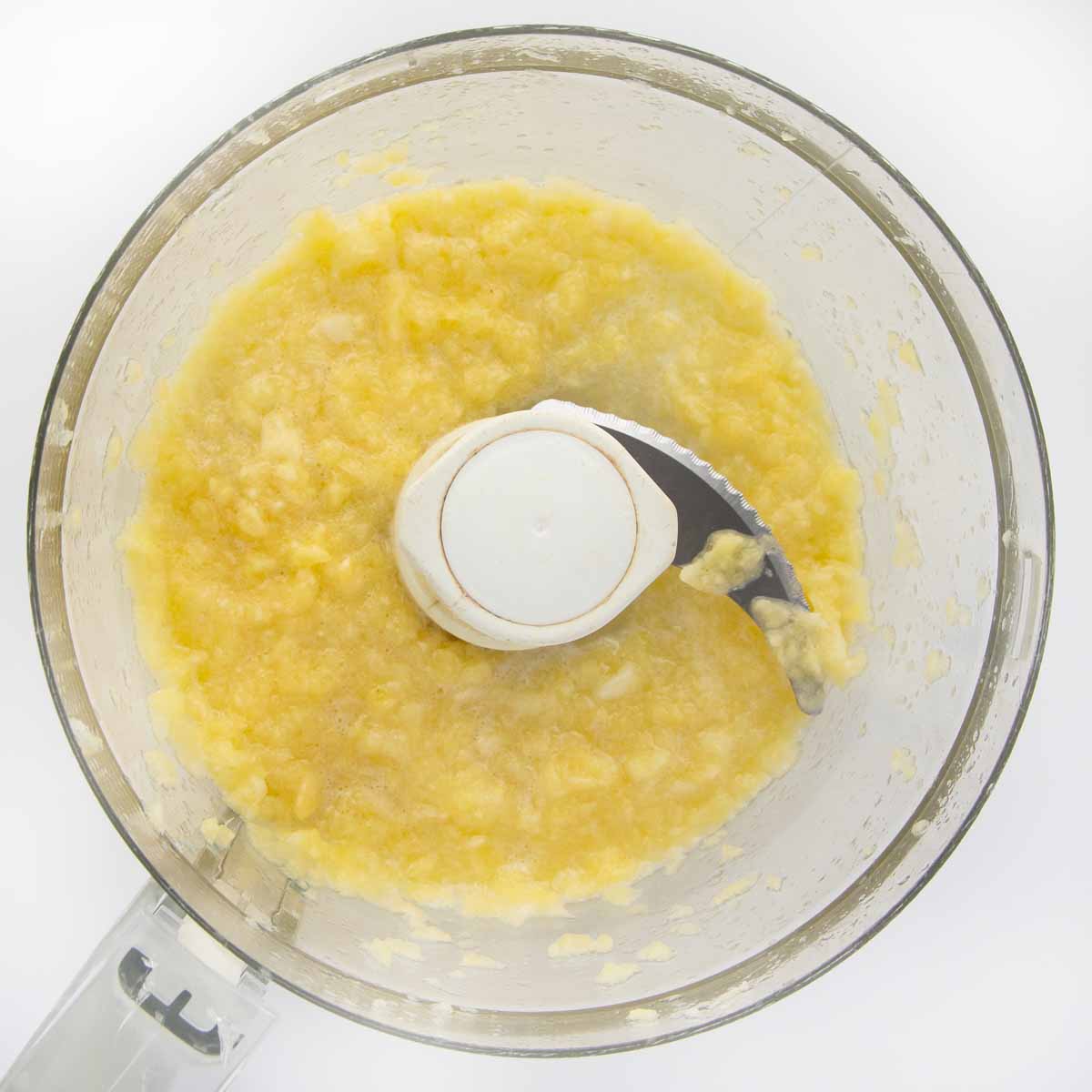 crushed pineapple in food processor