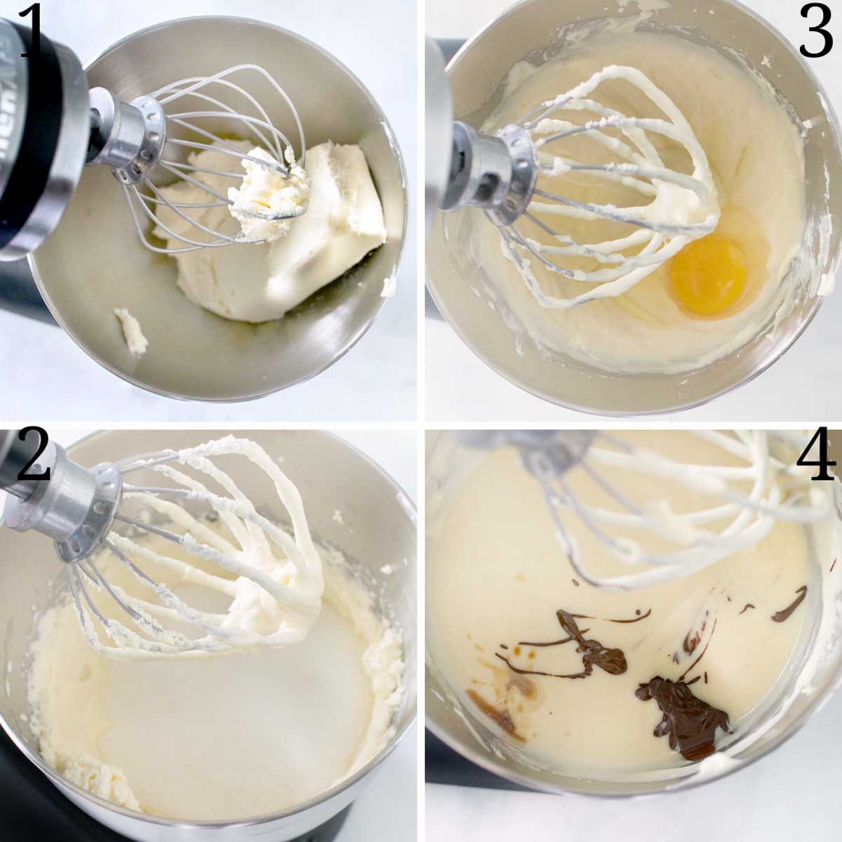 collage showing how to make batter