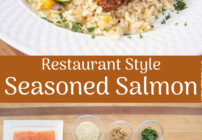 pinterest image for seasoned salmon