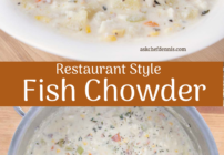 Pinterest image for fish chowder