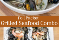 Pinterest image for grilled seafood combo