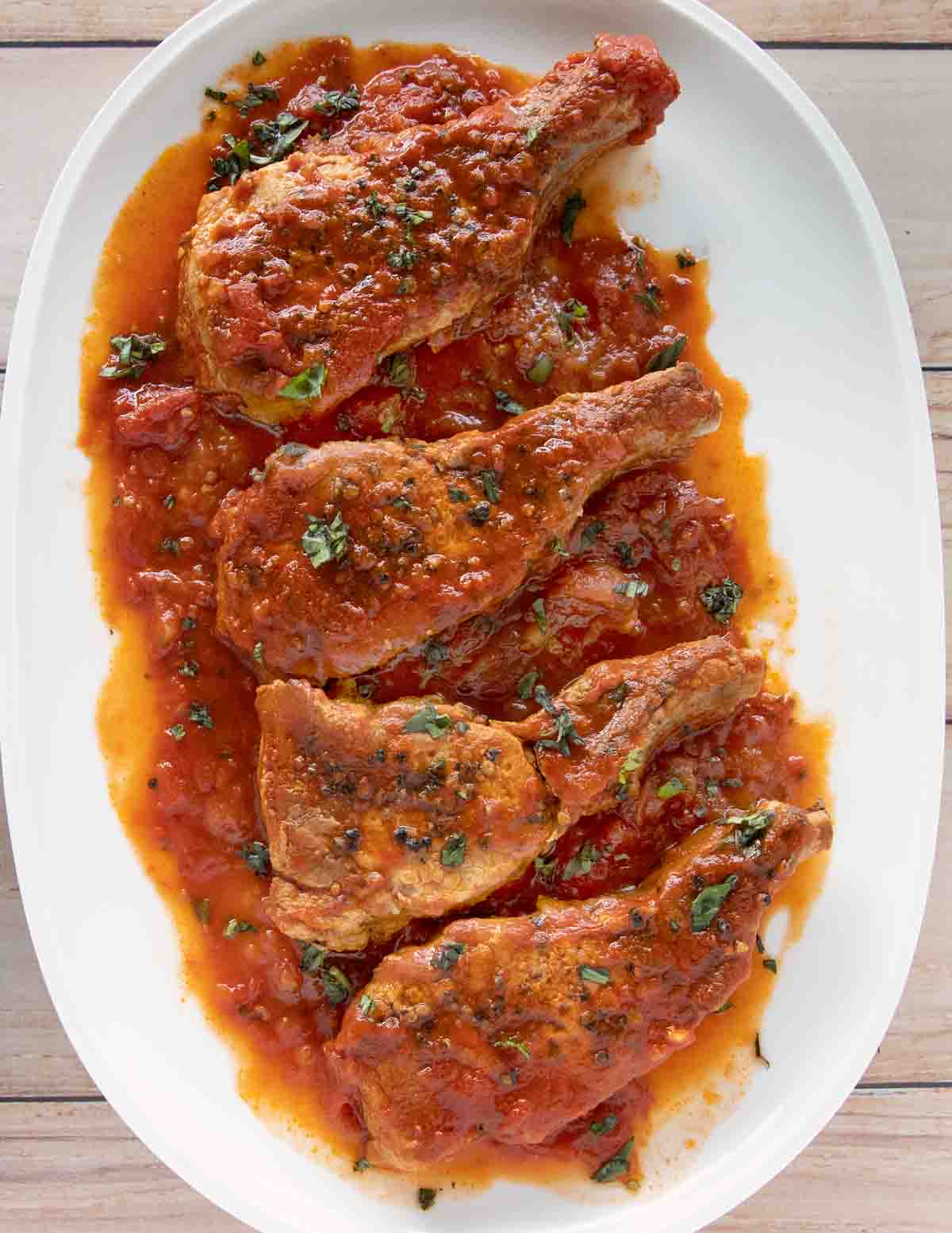 Instant pot pork sales chops in tomato sauce