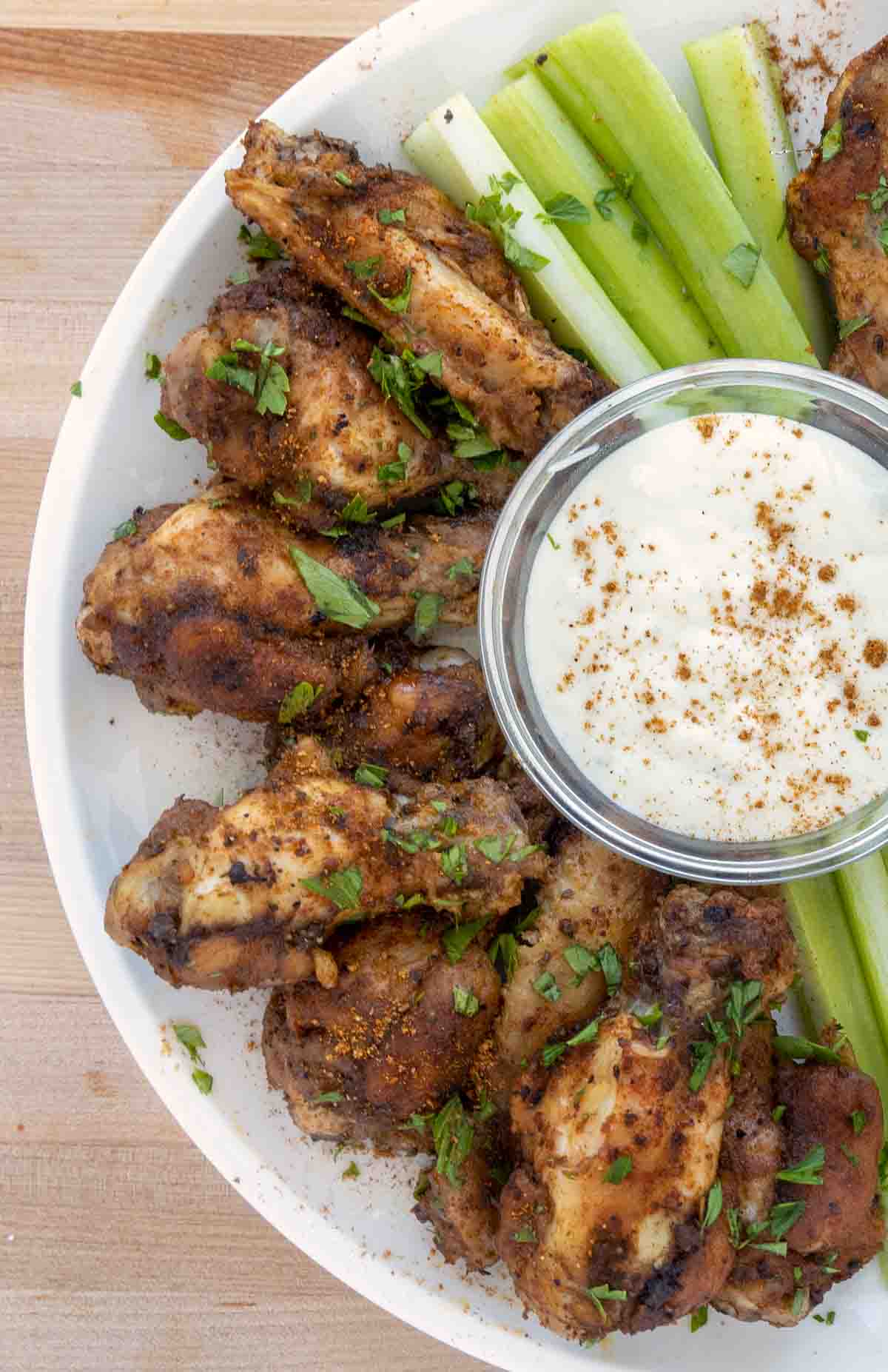 Oven Baked Buffalo Chicken Wings with Dry Rub - Veronika's Kitchen