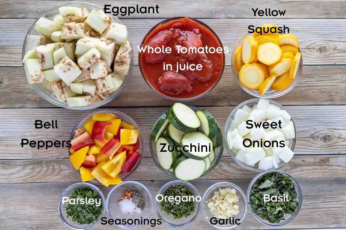 Ingredients to make the recipe.