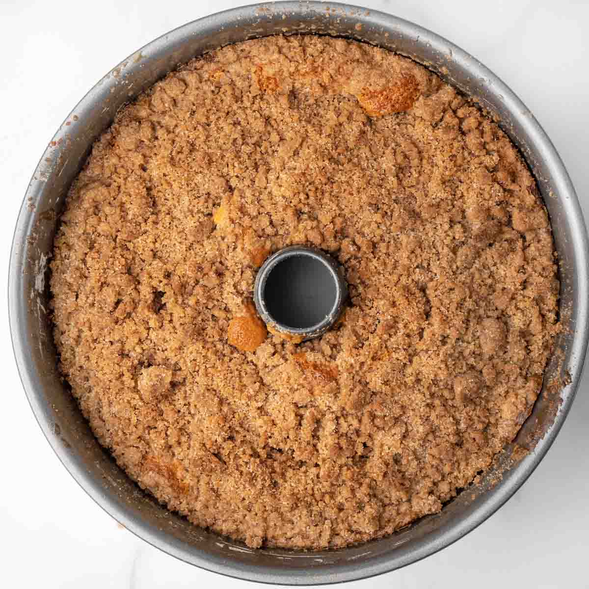 fully baked coffee cake
