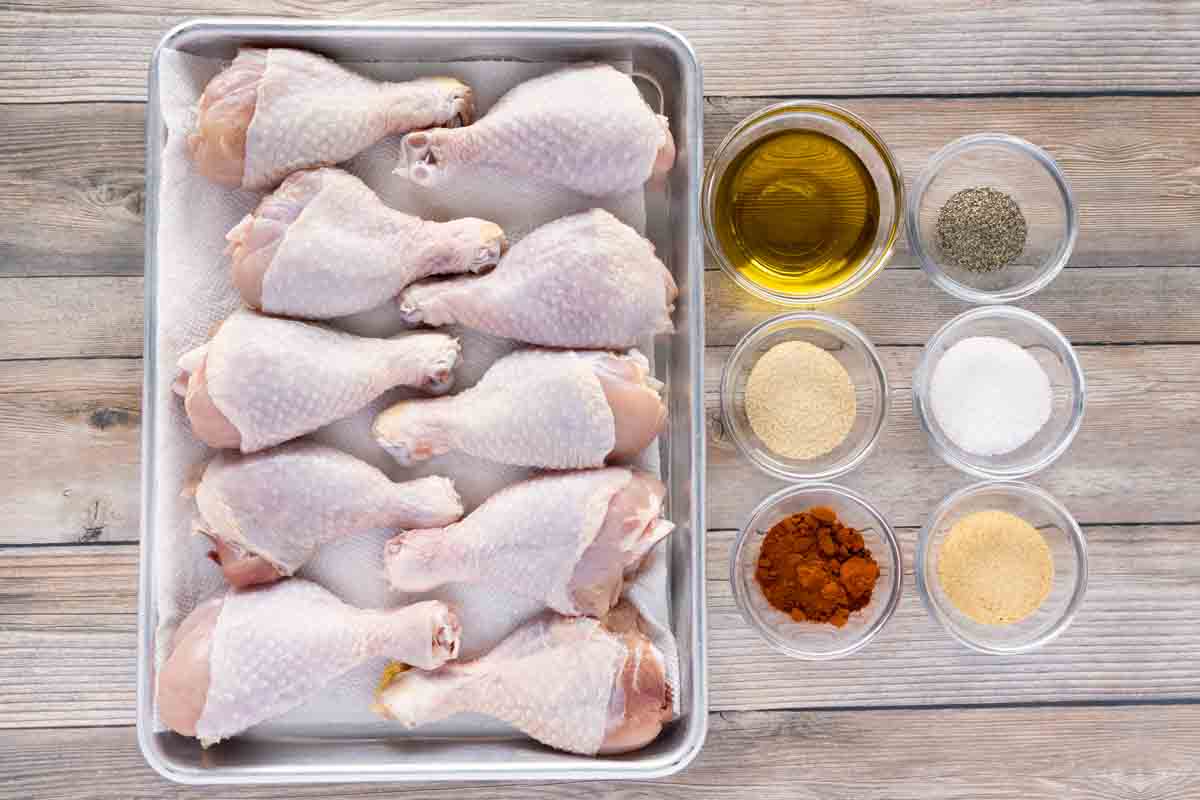 ingredients to make crispy chicken drumsticks