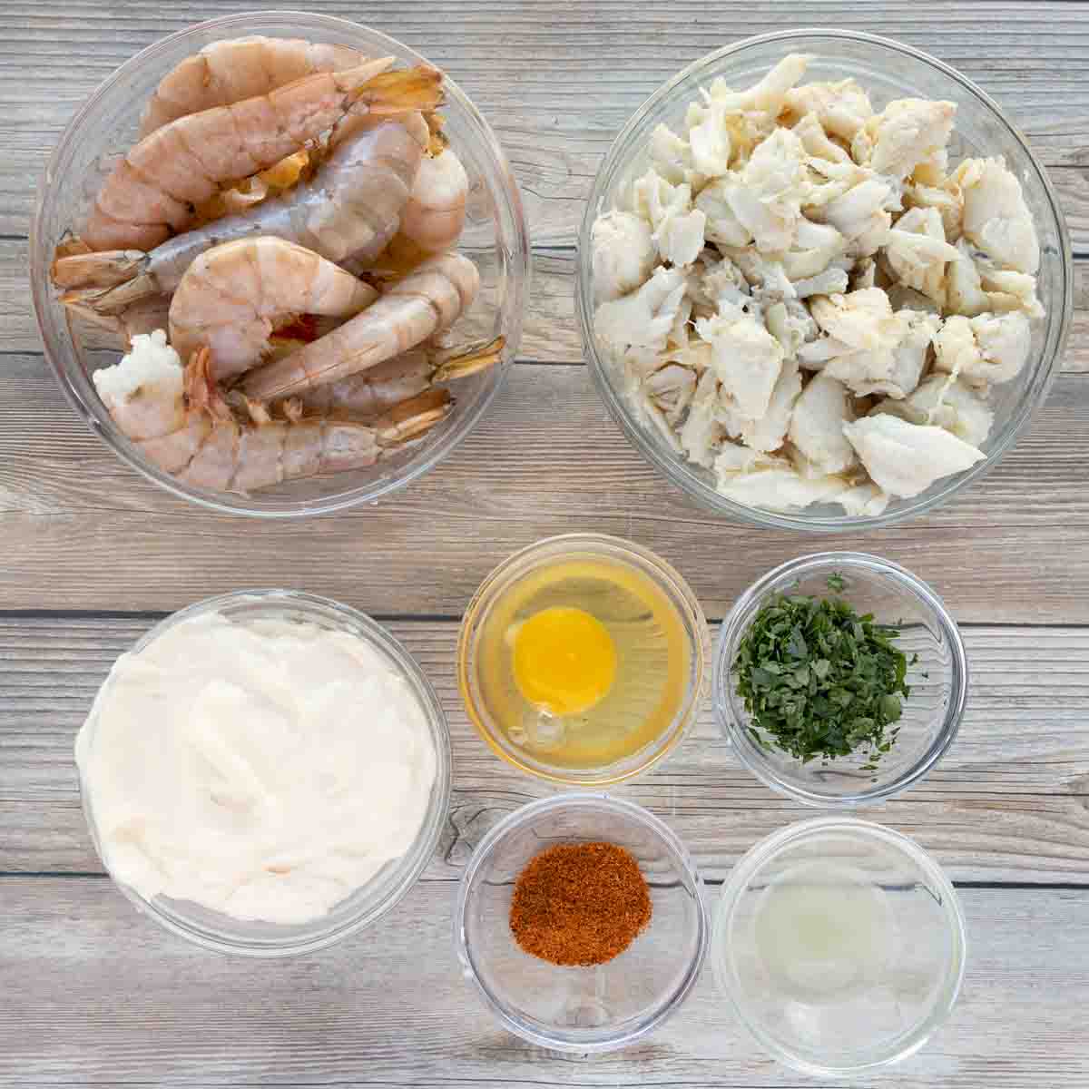 ingredients to make crab stuffed shrimp
