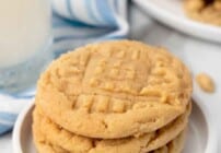 Pinterest image for peanut butter cookies