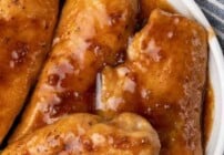Pinterest image for honey garlic chicken