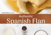 Pinterest image for Spanish flan
