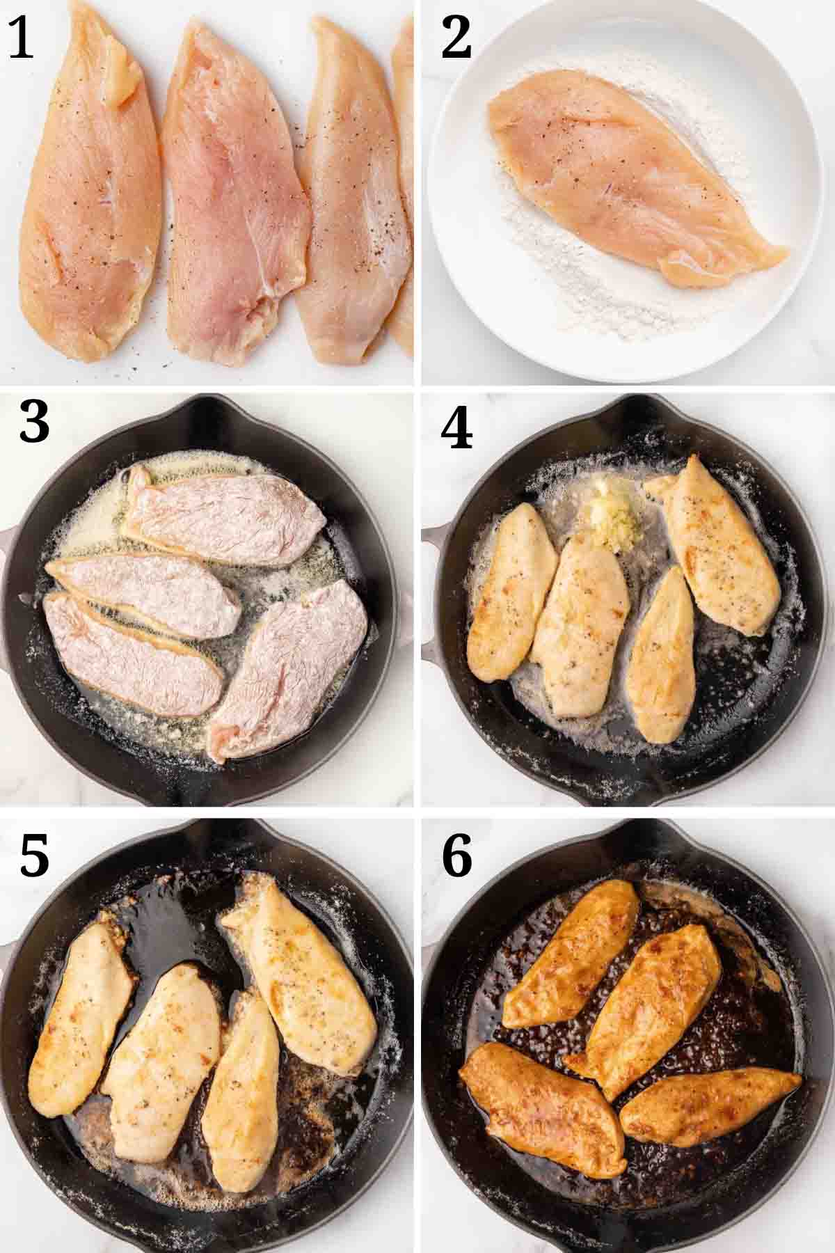 collage showing steps to make recipe