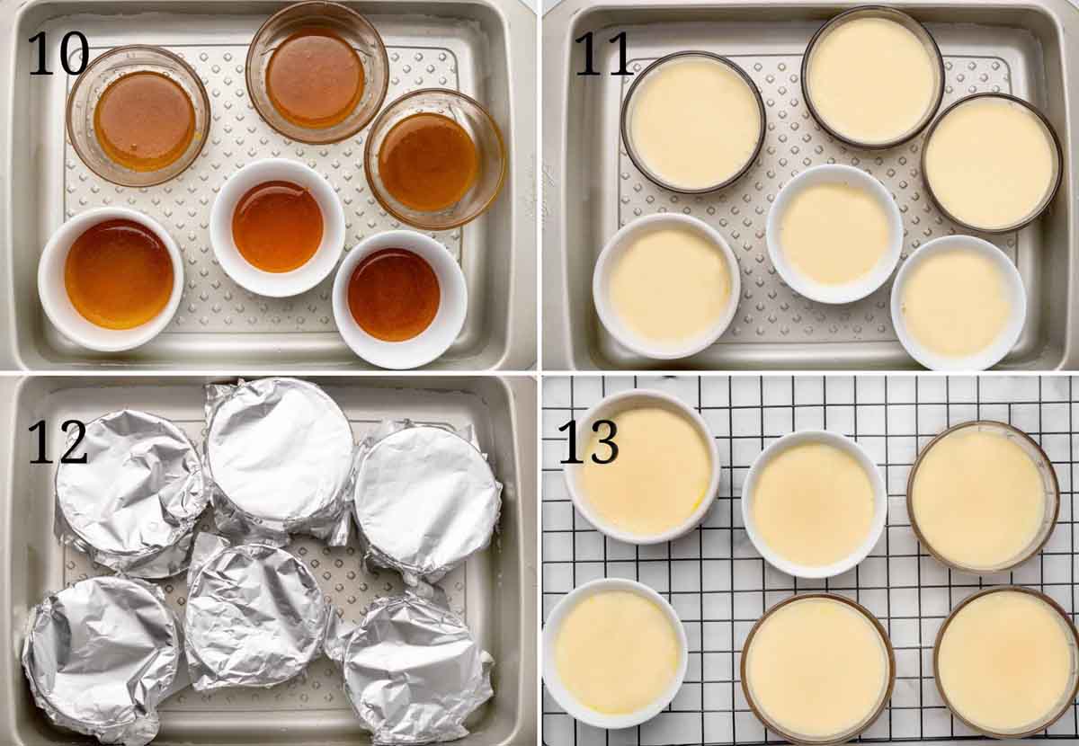 collage showing how to bake dessert