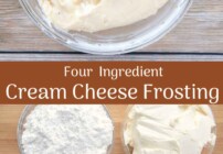 pinterest image for cream cheese frosting