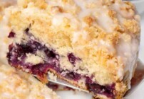 pinterest image for blueberry coffee cake