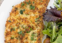 Pinterest image for chicken milanese