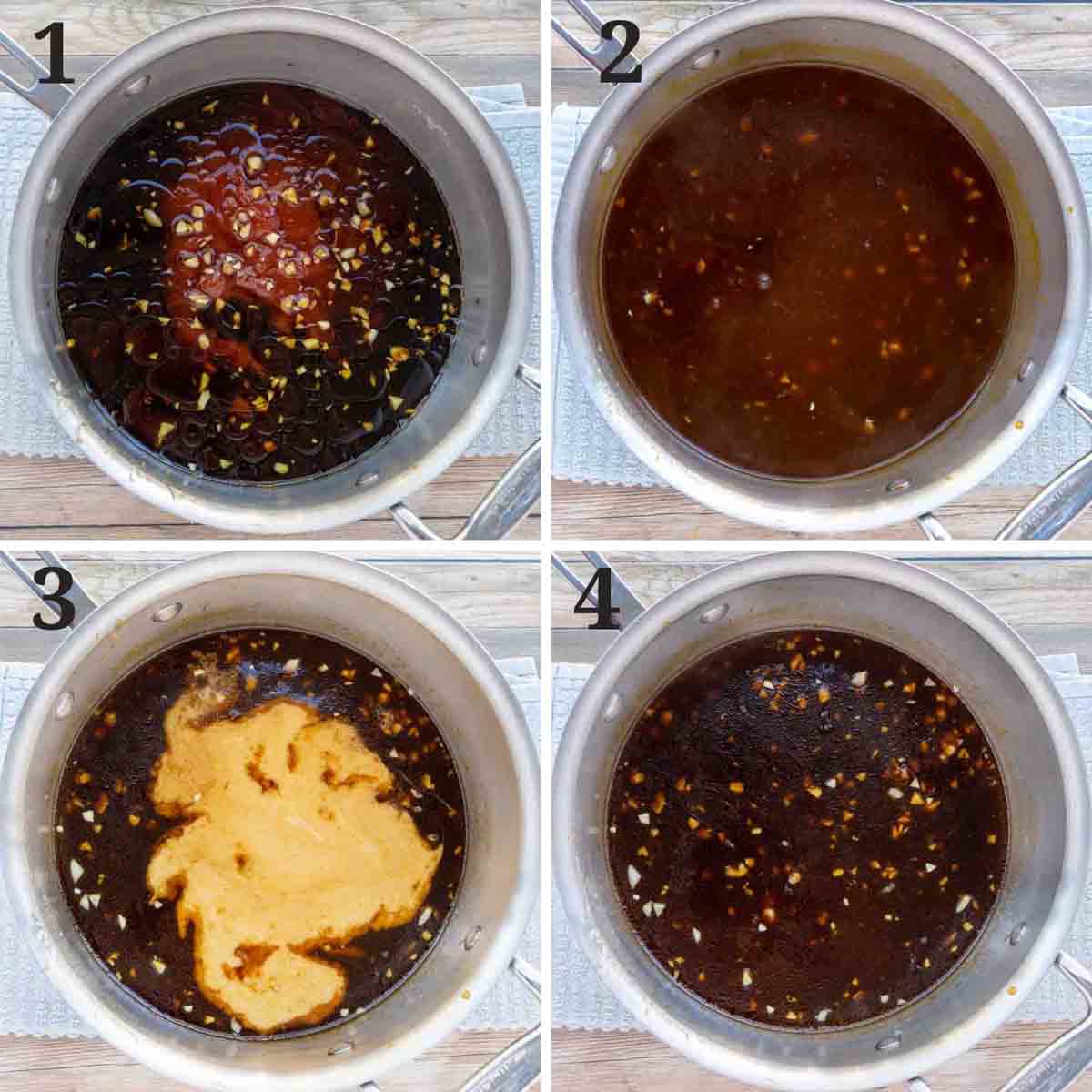 collage to make sauce.