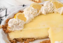 pinterest image for lemon cream pie