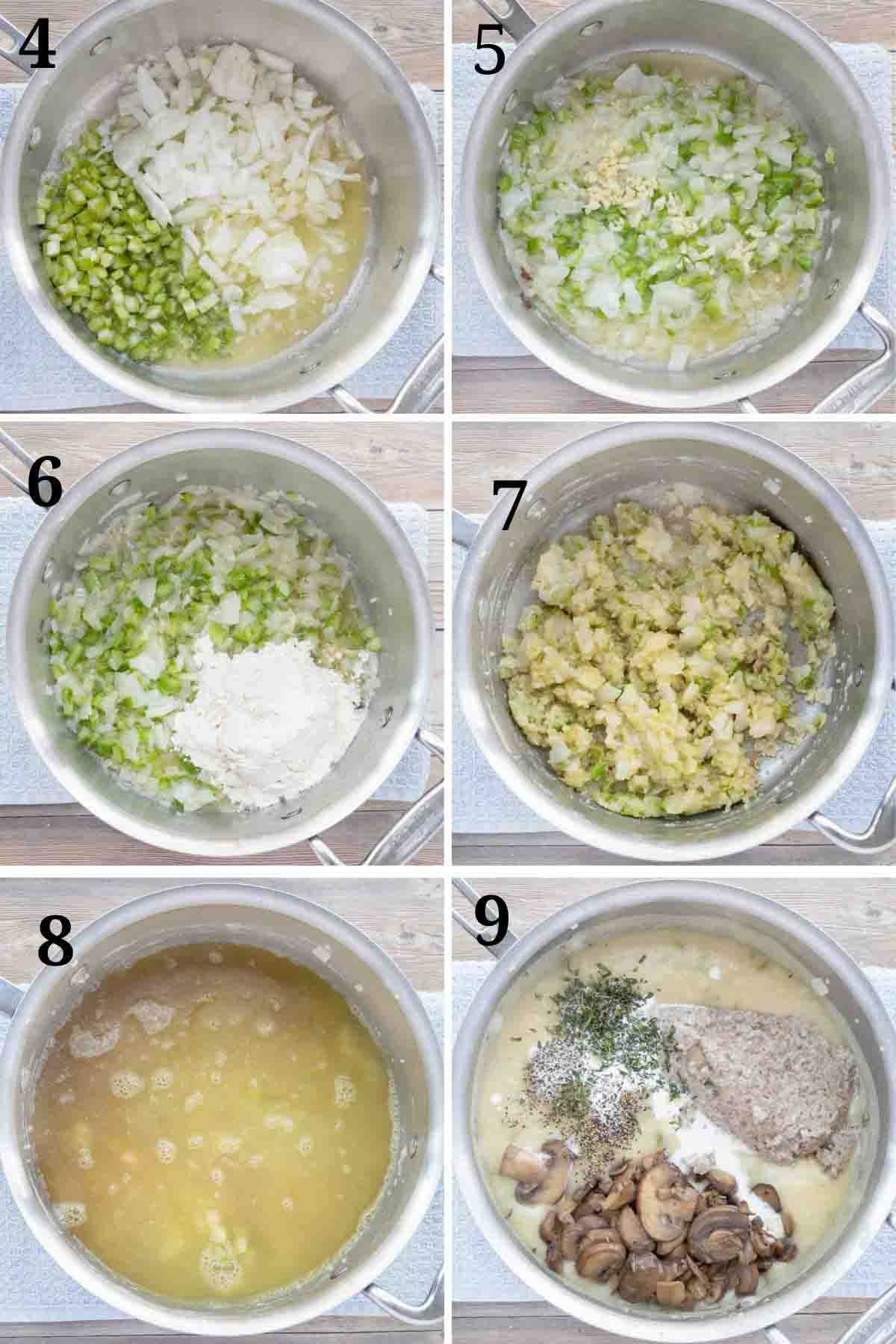collage showing how to finish recipe