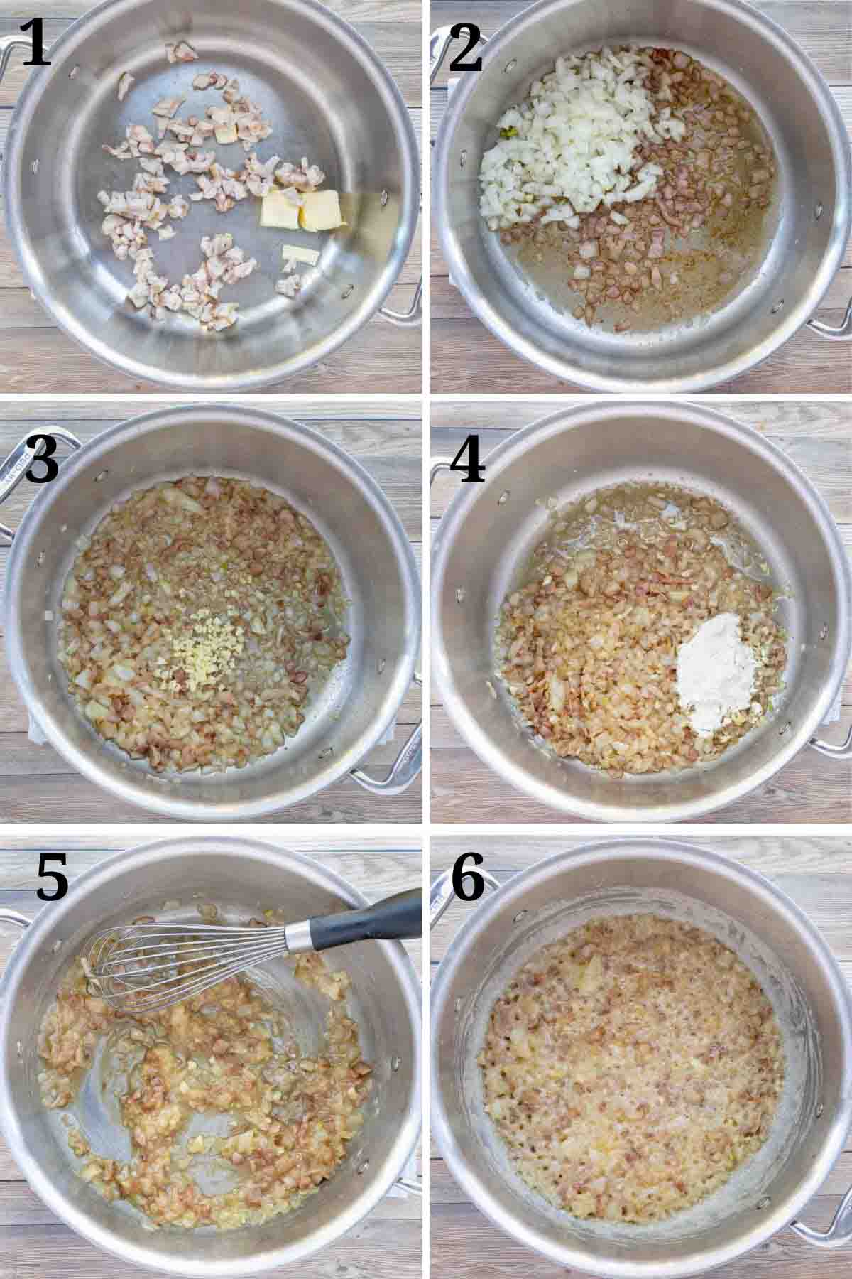 collage showing how to make recipe