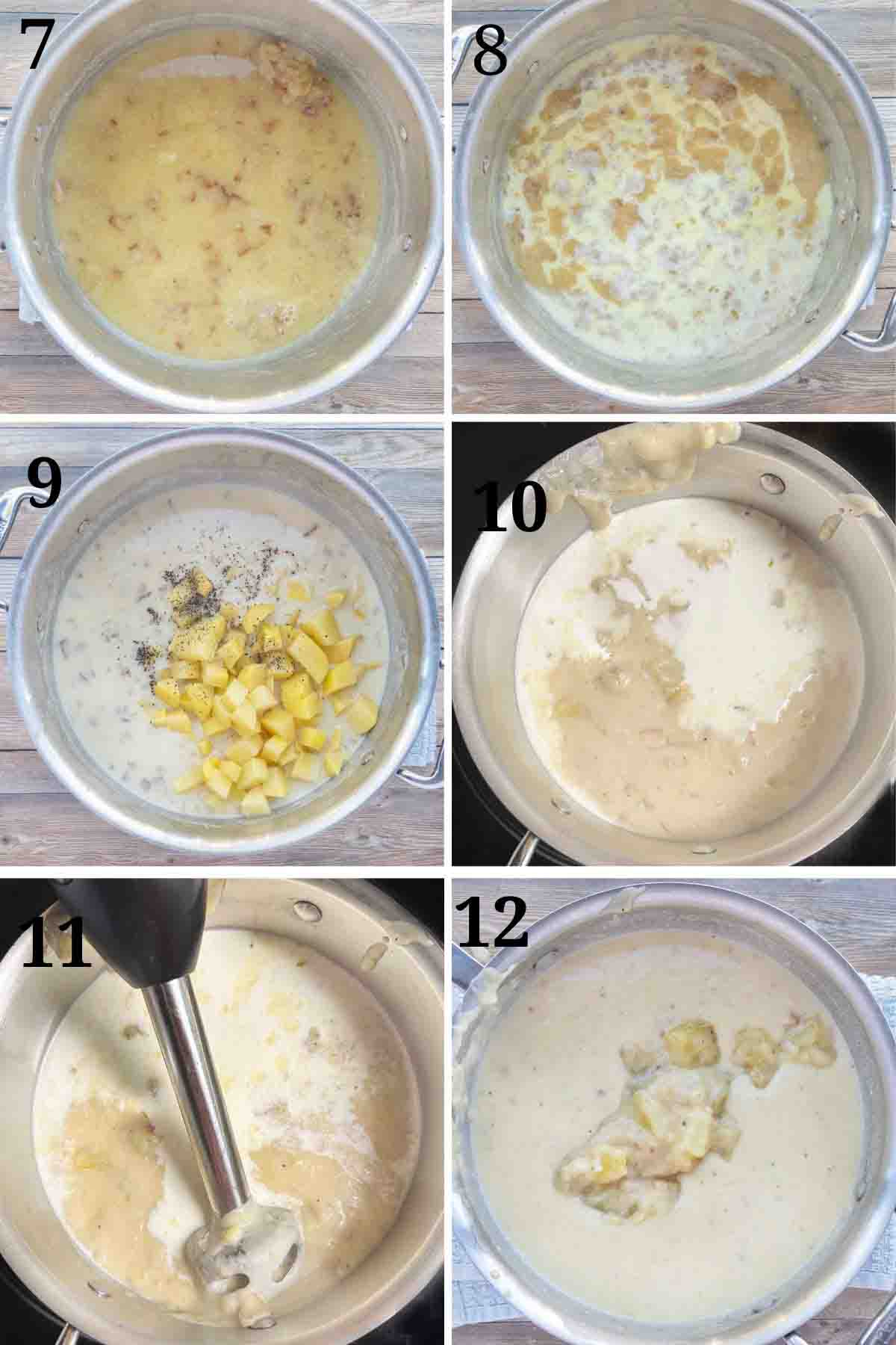 collage showing how to finish making recipe