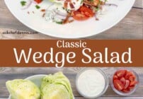 Pinterest image for wedge salad.