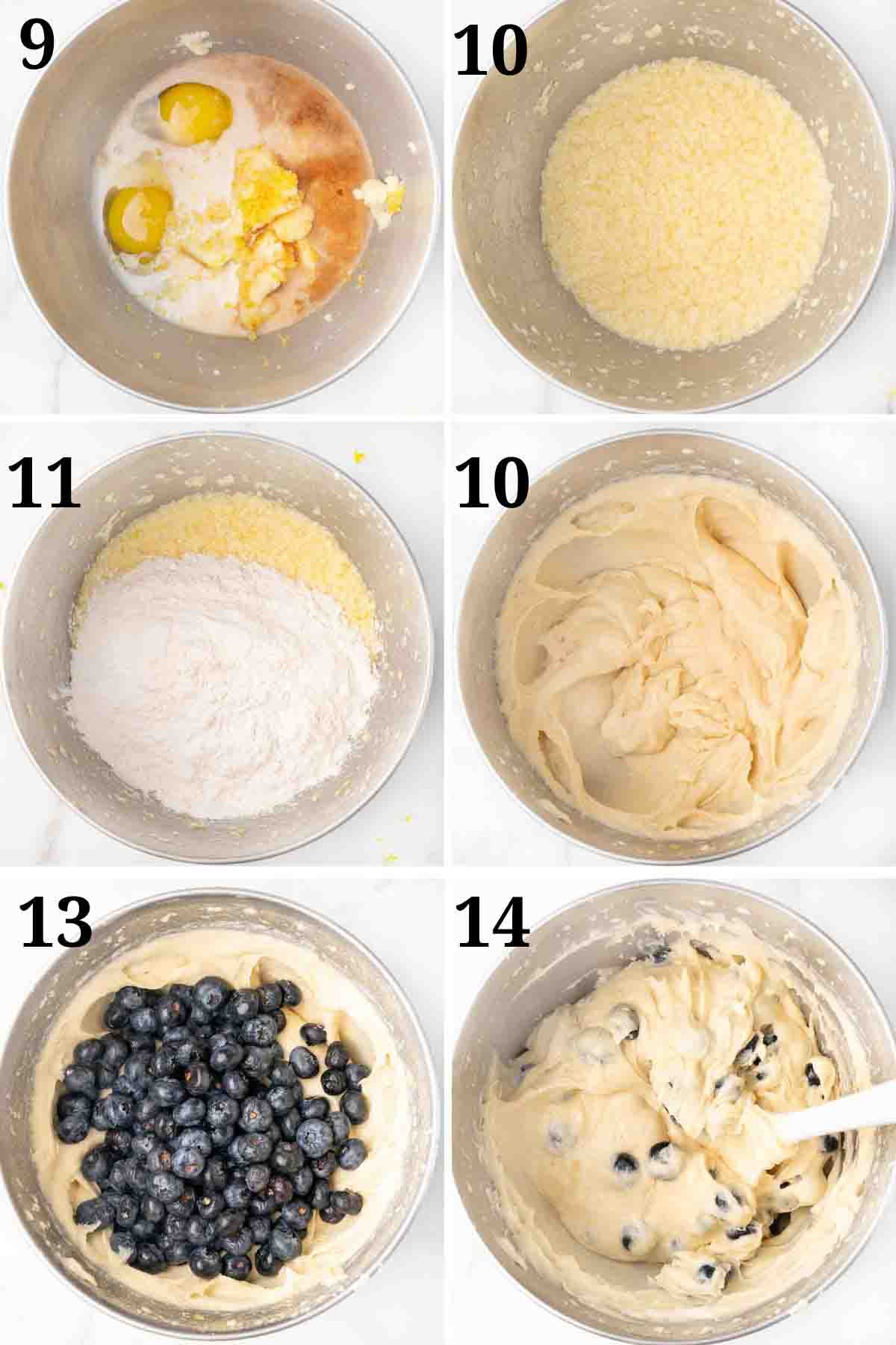 collage showing how to make batter