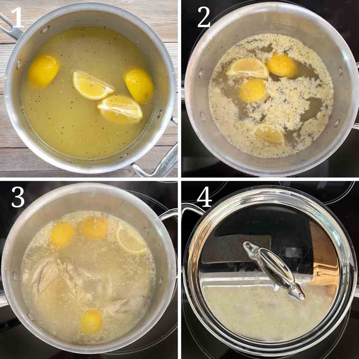 collage showing how to make recipe