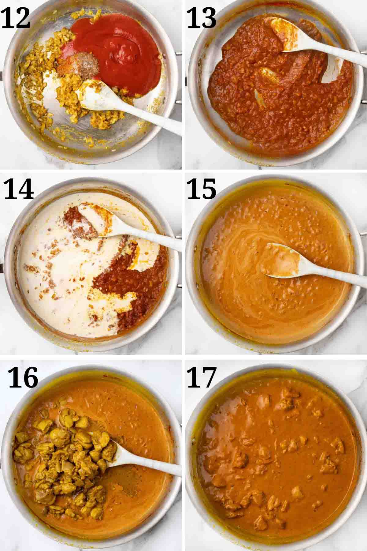 collage showing how to finish making recipe.