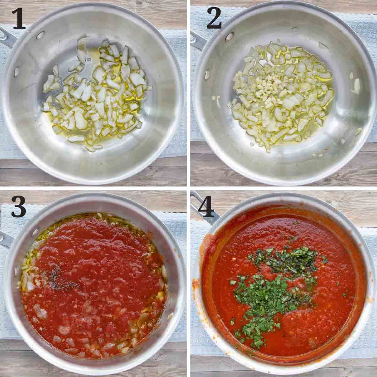 collage showing how to make recipe.