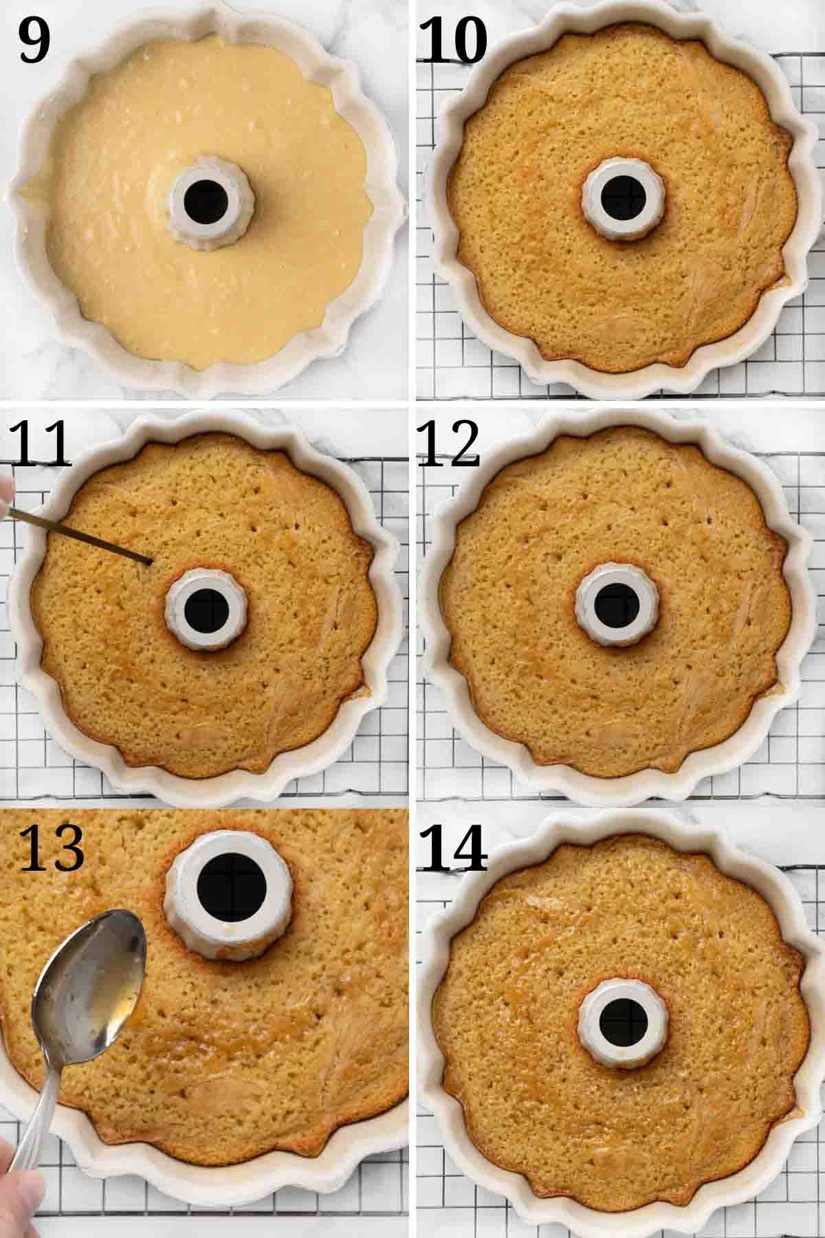 collage of images showing how to finish making recipe.