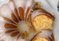 Pinterest image for lemon bundt cake.