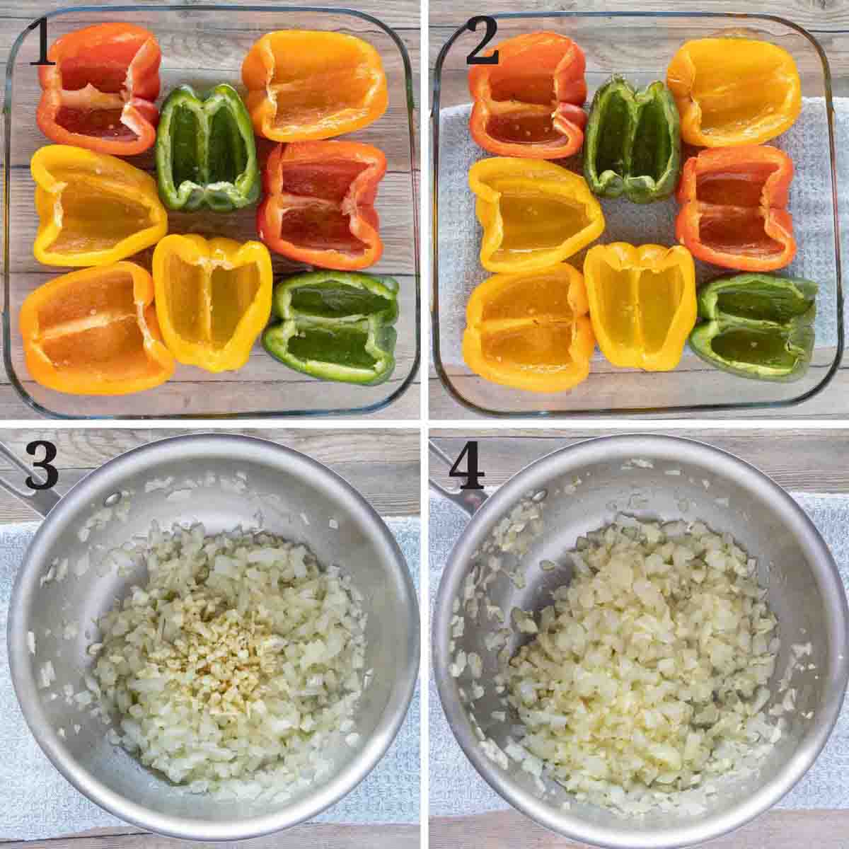 collage showing how to start making recipe.