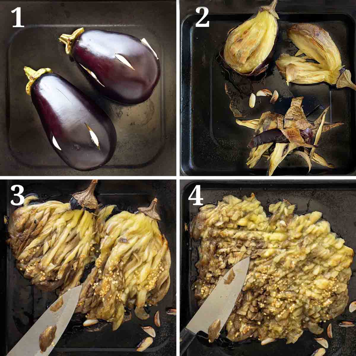 collage showing how to make recipe.