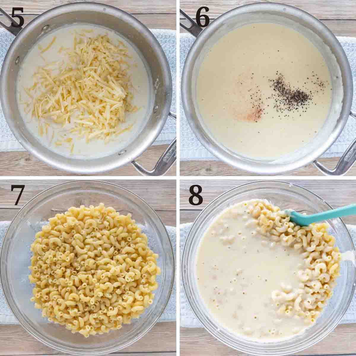 collage showing how to make recipe.