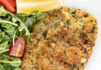 Pinterest image for veal Milanese.
