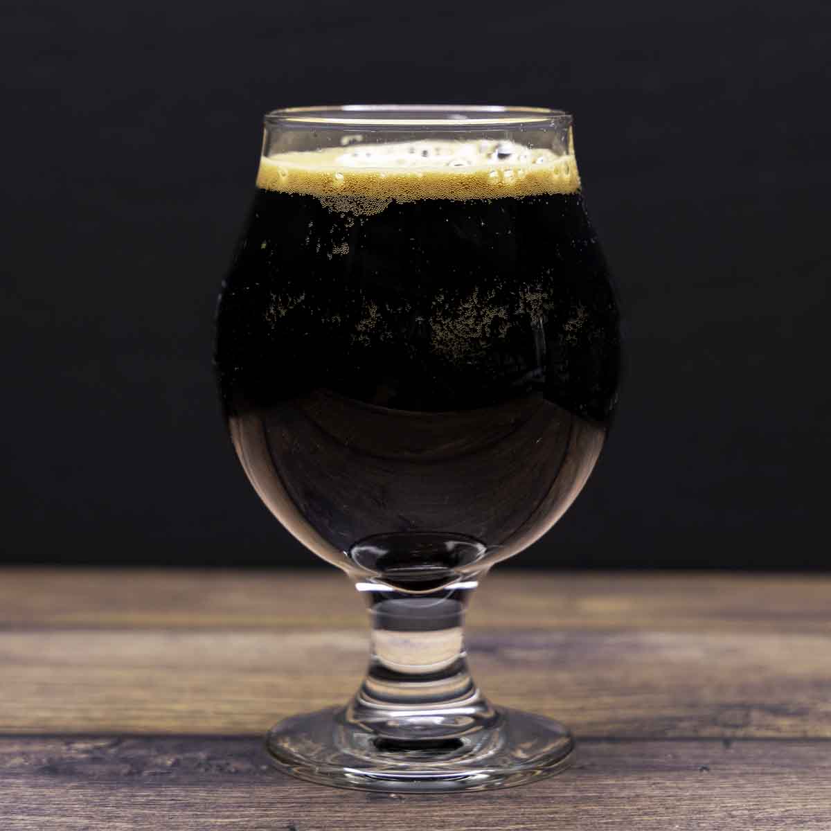glass of imperial stout.