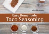 Pinterest image for taco seasoning.