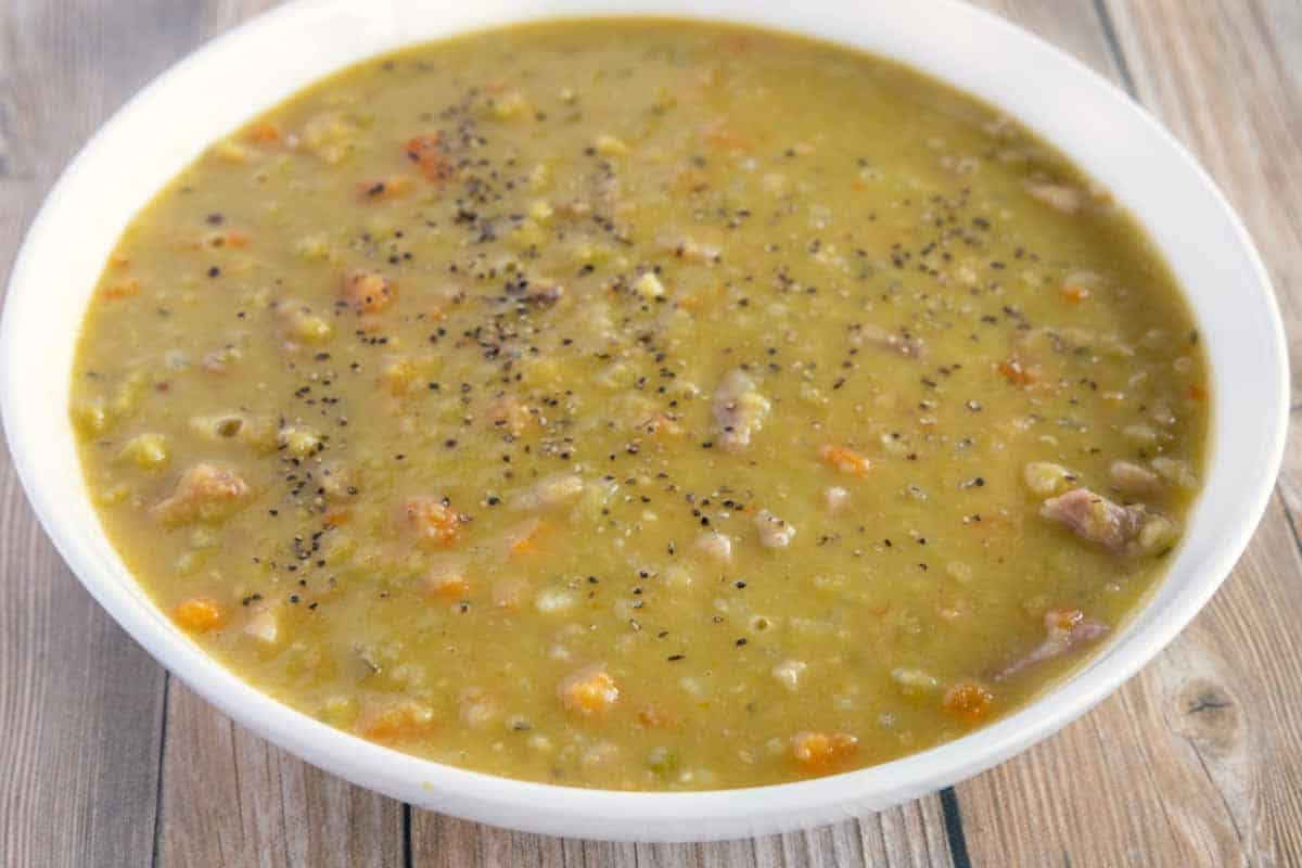 Crockpot Split Pea Soup with Ham - Favorite Family Recipes