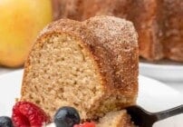 Pinterest image for apple cider bundt cake.