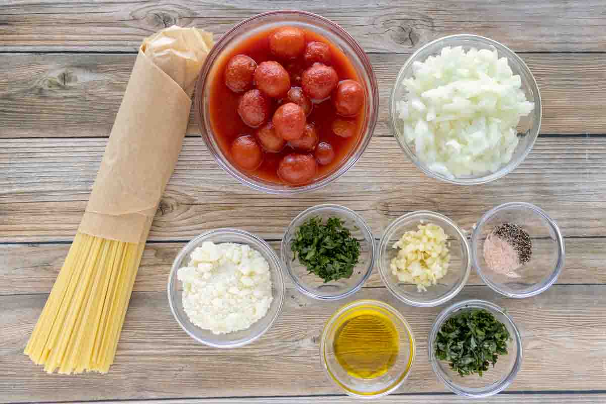 Ingredients to make recipe.