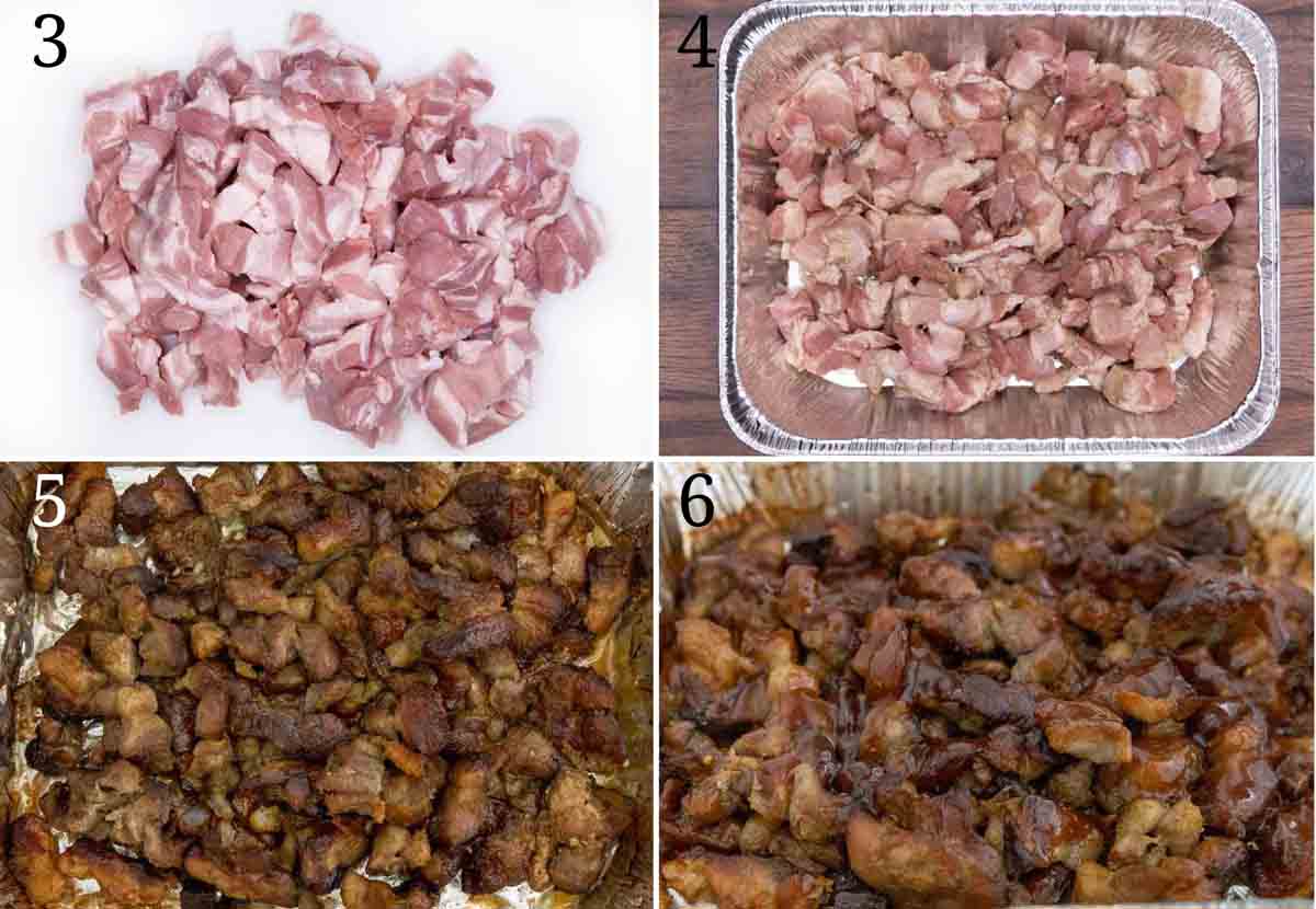 collage showing how to make recipe.