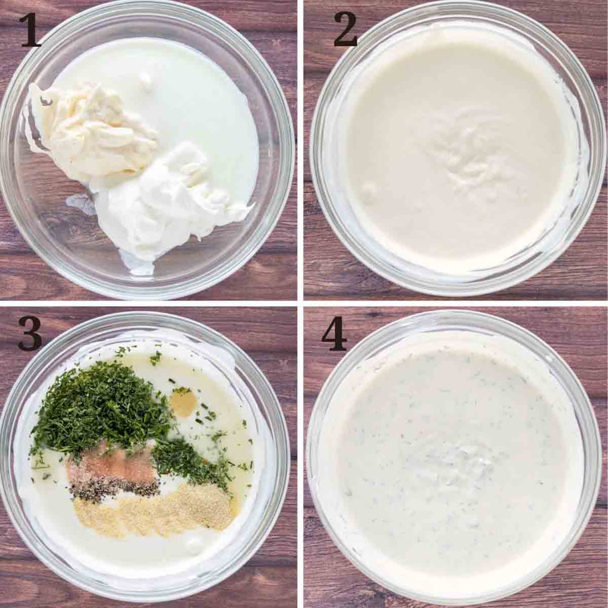 Collage showing how to make recipe.
