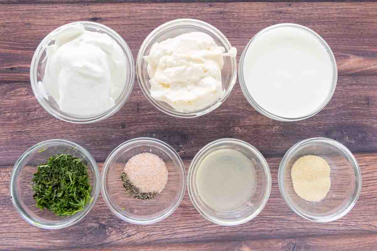The ingredients to make recipe.