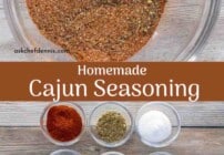 Pinterest image for cajun seasoning.