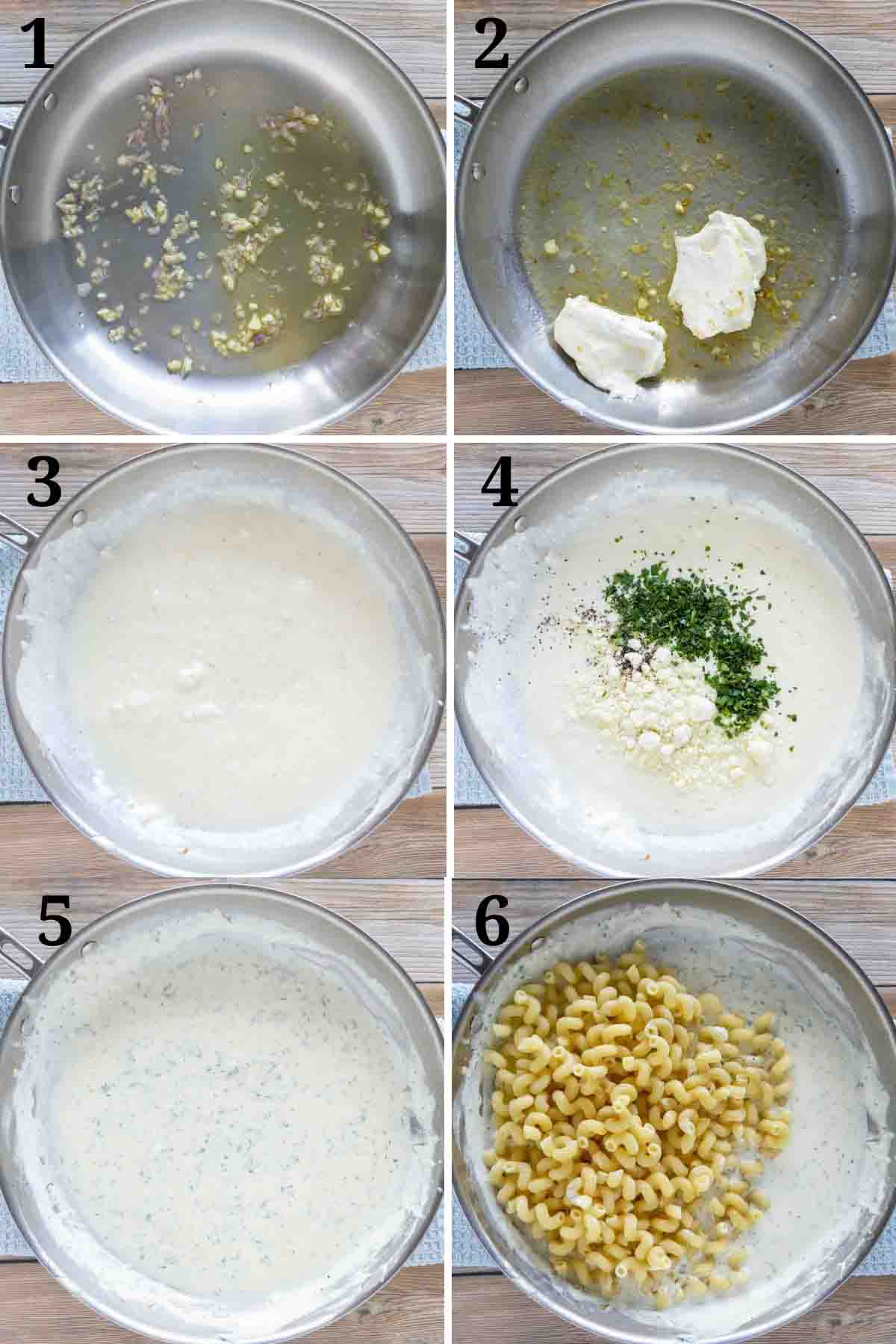 collage showing how to make recipe.